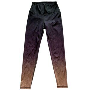 AR-33 Leggings Yoga Women's Small Purple Orange Alpha High Waist Ombre Blend